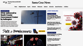 What Santacruznews.us website looks like in 2024 