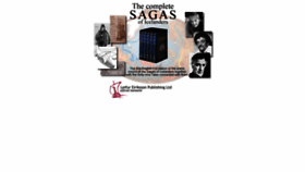 What Sagas.is website looks like in 2024 