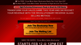 What Salesninjabootcamp.com website looks like in 2024 