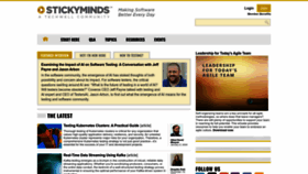 What Stickyminds.com website looks like in 2024 