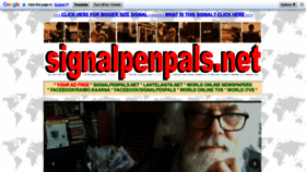 What Signalpenpals.net website looks like in 2024 