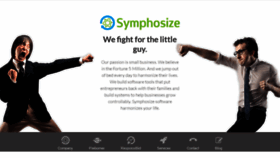 What Symphosize.com website looks like in 2024 