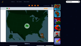 What Seterra.io website looked like in 2024 (1 year ago)