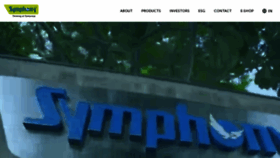 What Symphonylimited.com website looks like in 2024 