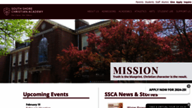 What Southshorechristian.org website looks like in 2024 