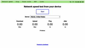 What Speedtest.ge website looked like in 2024 (1 year ago)