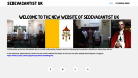 What Sedevacantist.uk website looks like in 2024 
