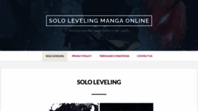 What Sololeveling-read.online website looks like in 2024 
