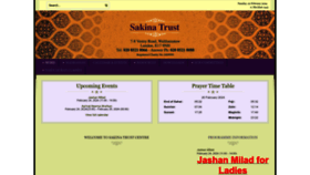 What Sakinatrust.org website looks like in 2024 
