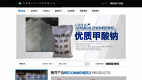 What Shandongluhuihuagong.com website looks like in 2024 