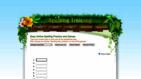 What Spellingtraining.com website looks like in 2024 
