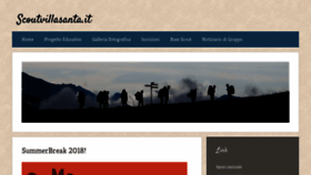 What Scoutvillasanta.it website looks like in 2024 