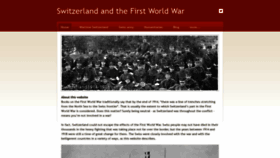 What Switzerland1914-1918.net website looks like in 2024 