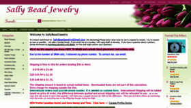 What Sallybeadjewelry.com website looks like in 2024 