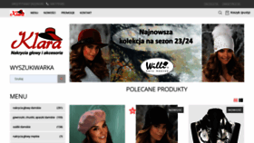 What Sklep-klara.pl website looks like in 2024 
