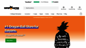 What Supersaiyan-shop.com website looks like in 2024 