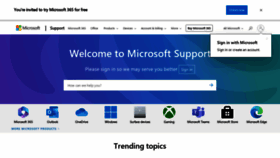 What Support.microsoft.com website looks like in 2024 