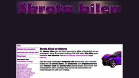 What Skrota-bil.se website looks like in 2024 