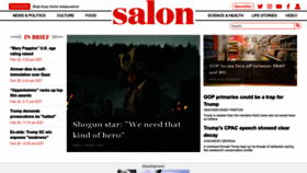 What Salon.com website looks like in 2024 