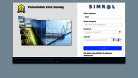 What Simral.serangkota.go.id website looks like in 2024 