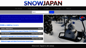 What Snowjapan.com website looks like in 2024 
