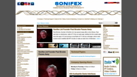 What Sonifex.co.uk website looks like in 2024 