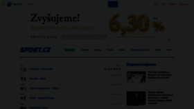 What Sport.cz website looks like in 2024 