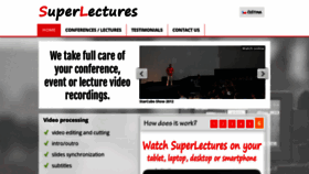 What Superlectures.com website looks like in 2024 