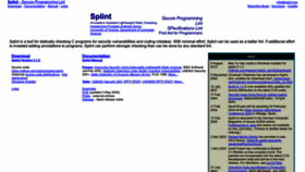 What Splint.org website looks like in 2024 