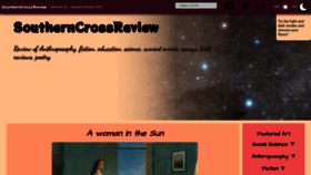 What Southerncrossreview.org website looks like in 2024 