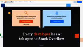 What Stackoverflow.com website looks like in 2024 