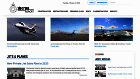 What Sherpareport.com website looks like in 2024 
