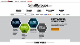 What Smallgroups.com website looks like in 2024 