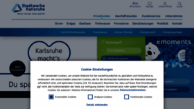 What Stadtwerke-karlsruhe.de website looks like in 2024 
