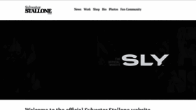What Sylvesterstallone.com website looks like in 2024 