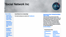 What Socialnetworkinc.com website looks like in 2024 
