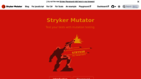 What Stryker-mutator.io website looks like in 2024 