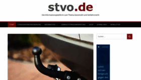What Stvo.de website looks like in 2024 