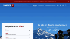 What Skiset.com website looked like in 2024 (1 year ago)