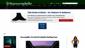 What Soccerphile.com website looks like in 2024 
