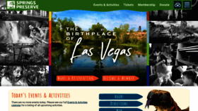 What Springspreserve.org website looks like in 2024 