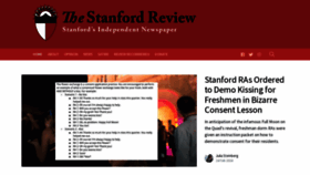 What Stanfordreview.org website looks like in 2024 