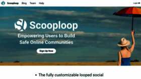 What Scooploop.com website looks like in 2024 
