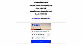What Sawadee.com website looks like in 2024 