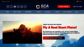 What Skycombatace.com website looks like in 2024 