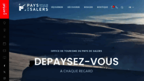 What Salers-tourisme.fr website looks like in 2024 
