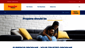 What Superiorpropane.com website looks like in 2024 