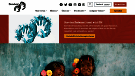 What Survivalinternational.de website looks like in 2024 