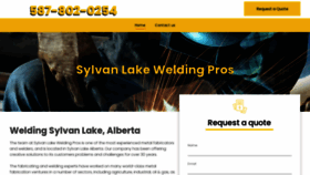 What Sylvanlakewelding.com website looks like in 2024 