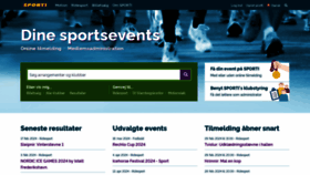 What Sporti.dk website looks like in 2024 